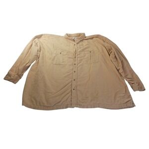 KingSize Chamois Flannel Shirt 5XL Button Front Heavyweight Lumberjack Workwear